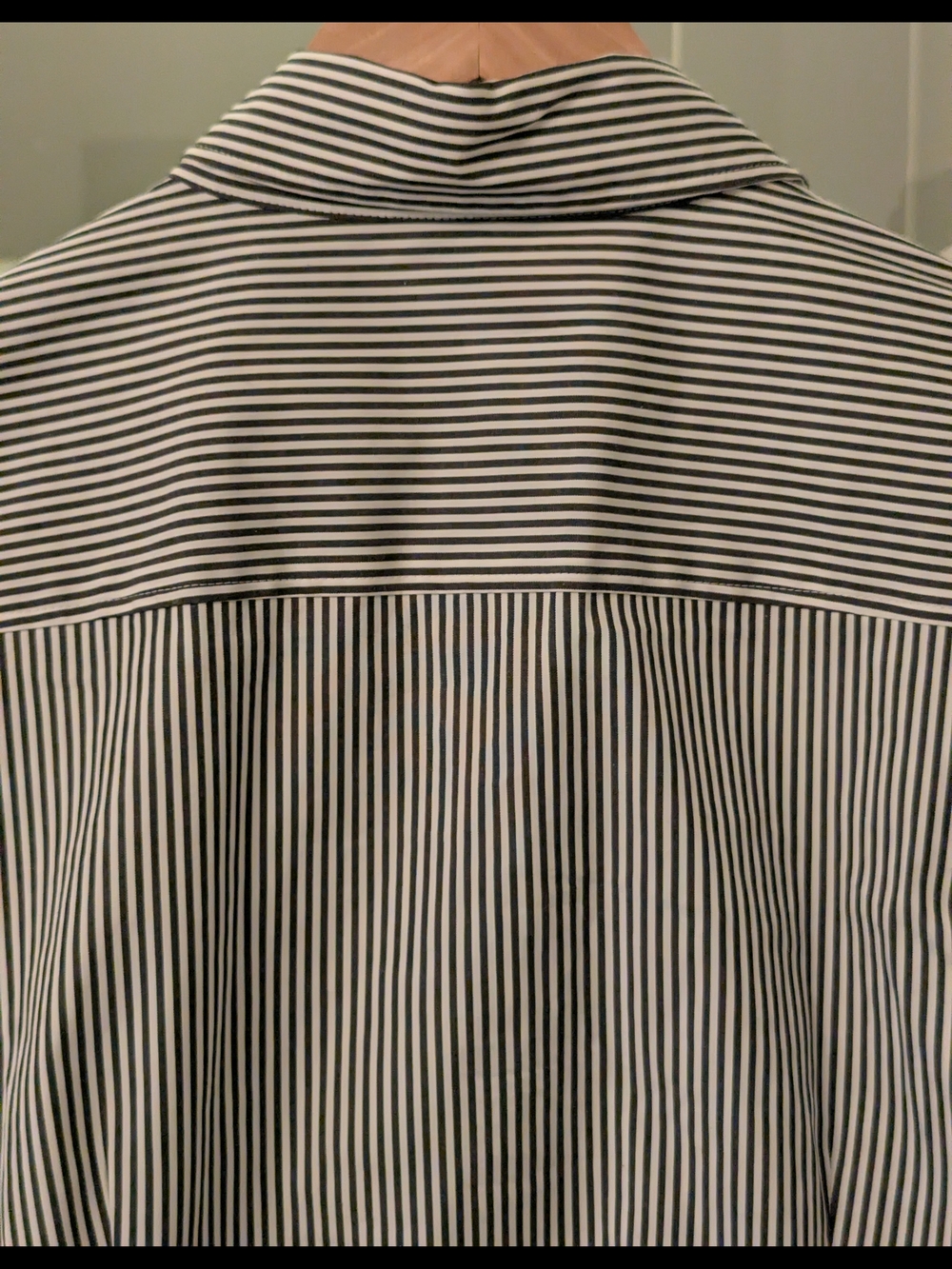 J. Crew Black & White Vertical Stripe Button-Down Shirt - Picture 5 of 8